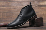 Genuine Leather  Men Boots Comfortable Ankle Leather Boots Mart Lion   