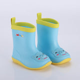 Rain Boots Kids for Girls Waterproof Water Shoes Baby Boys Non-slip Rubber Warm Children Rainboots four Seasons Removable Mart Lion Sky blue 8 