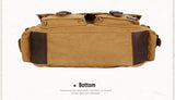  Laptop Briefcases Vintage Canvas Men's Women Rucksack Travel Satchel Messenger bags for men Laptop Shoulder Mart Lion - Mart Lion