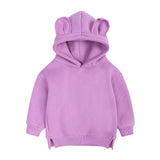 Children Clothing Hoodies For Girls Boys Sweatshirt With Hood Autumn Cute Thicken Fleece Outerwear Kids Clothes From 0-4 Year Mart Lion Purple 73(6-9onth) China