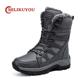 Winter Waterproof Women Men's Boots Snow Warm Non-slip Combat Women's Military Battle Mart Lion   