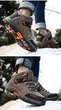 Winter Hiking Shoes Men's Outdoor Mountain Snow Boots  Anti-collision Leather Sneakers Waterproof Keep Warm Casual Boot