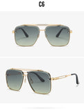 Vintage Big Square Sunglasses Women Goggles Men's Oversize Female Brand Black Eyewear NX Mart Lion   