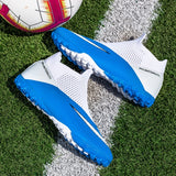 Breathable Mesh Men's Football Shoes TF/FG High-Level Socks After Wear-Resisting Football Sneakers Mart Lion   