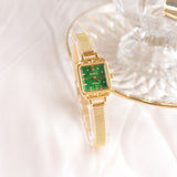 retro exquisite square leisure small dial women's watch life waterproof imported quartz movement Mart Lion 6236B  