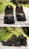 Outdoor Hiking Boots Men's Women Non Slip Lace Up Climbing Winter Sneakers Cowboy Trekking Boots Summer Mart Lion   