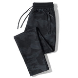 95% Cotton Men's Jogging Pants GYM Training Running Sportswear Sweatpants Streetwear Harajuku Trousers Mart Lion 8XL Straight-MiCai-Black 