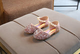 Summer Girls Shoes Bead Mary Janes Flats Fling Princess Baby Dance Kids Sandals Children Wedding Gold Mart Lion   