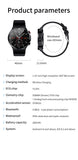 Smart Watch E88 Men's Temperature Monitor ECG PPG Sports Fitness Tracker Wireless Charger MAX4 Smartwatch For Android IOS Mart Lion   
