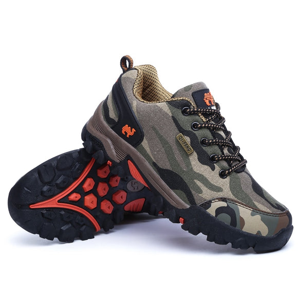 Outdoor Hiking Shoes Summer Footwear Couple Men's Women Trail Running Shoes Winter Camouflage Shoes Boys Atacs Camo Mountain Mart Lion   
