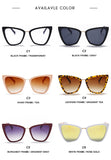 Brand Style Luxury Cat Sunglasses Women Oversized Female Vintage Round Big Frame Outdoor UV400 NX Mart Lion   