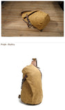 Anti Theft Chest Bag Vintage Canvas Men's Shoulder Leisure Crossbody School Bags Hobo Style Small Youth Waterproof Travel Mart Lion   