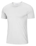 Soft Summer T-shirts Men's Anti-UV Skin Sun Protection Performance Shirts Gym Sports Casual Fishing Tee Tops Mart Lion White CN XL (US L) China