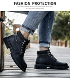 Breathable Men's Safety Shoes Steel Toe Non-Slip Work Boots Indestructible Puncture-Proof Work Sneakers Mart Lion   