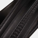 2.4 2.8 3.5cm Automatic buckle Belt Body No Buckle Women Men's Unisex Genuine Leather Belts without Buckle Black White Pink Blue Mart Lion   