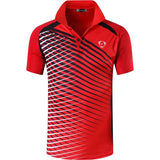 jeansian Men's Sport Tee Polo Shirts Golf Tennis Badminton Dry Fit Short Sleeve