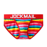 Men's Underwear Briefs Jockstrap Pouch Cuecas Cotton Stripe Panties Thongs Underpants Mart Lion   