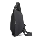 Casual Chest Bag Unisex Crossbody Pouch Nylon Multi-Function Outdoor Messenger Bag Men's Short Travel Bags Mart Lion Black Chest Bag  