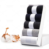 Men Cotton Socks Black Soft Breathable Summer Winter Mart Lion 5 Pairs Each Color China EU 38-44(US 6-10)