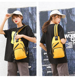  Fengdong women mini backpack small chest bag sling messenger female sports travel bagpack crossbody girl back pack Mart Lion - Mart Lion