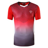 jeansian Sport Tee Shirt T-shirt Running Gym Fitness Workout Football Short Sleeve Dry Fit LSL147 Orange Mart Lion LSL248-Red US S 