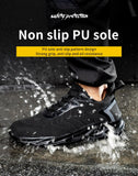 Pu Sole Design Steel Toe Puncture Proof Construction Lightweight Breathable Sneakers Men Women Air Light Boots Work Safety Shoes Mart Lion   
