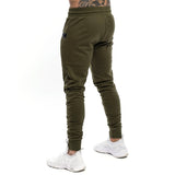 Men's Casual Skinny Pencil pants Men's Jogger Zip pocket Sweatpants Gym Workout Cotton Fitness  polyester  Trousers