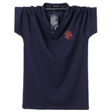 Summer Men's T-shirt Crew-Neck T Shirt Cotton Large Tops Tee Breathable Slim Fit T Shirt Homme  Oversized Mart Lion   