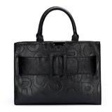 PU Leather Handbags Ladies Shoulder Messenger Tote Designer Women Mart Lion Black 32cm x 14cm x 23cm 
