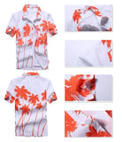 Aloha Shirts Men's Clothes Summer Camisa Havaiana Colorful Printed Short Sleeve Hawaiian Beach Shirts Mart Lion   