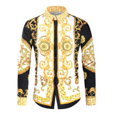 Luxury Long Sleeve men's shirt Causal Royal Trends Party Nightclub Tuxedo Dress Shirts Blusas Tops Mart Lion   