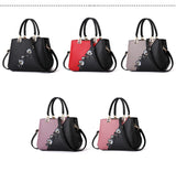 Embroidered Messenger Bags Women Leather Handbags Bags Sac a Main Ladies Hand Bag Female Mart Lion   