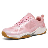 Luxury Pink Badminton Shoes Women Men's Anti Slip Volleyball Sneakers Ladies Tennis Badminton Mart Lion pink 002 36 