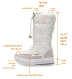 Women Snow Boots Keep Warm Shoes Plush Waterproof Non-slip Boots Female Mid-Calf Winter Easy Wear Zipper Mujer Mart Lion   