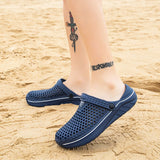 Summer Slippers Men's Women Beach Sandals Outdoor Comfy Clogs Shoes Flip Flops Mart Lion   