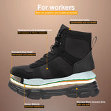 Tactical Military Indestructible Sneakers Waterproof Industrial Safety Work Boots Men's Women Outdoor Protected Steel Toe Shoes