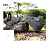 Hiking Boots For Children Canvas Outdoor Sports Shoes Autumn Footwears Non-slip Students Casual Flats Kids Gift Mart Lion   