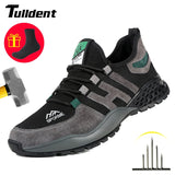Men's Work Safety Shoes Steel Toe Anti-Smashing Wear Light Puncture-Proof  Nail Penetration Resistance Security Mart Lion   