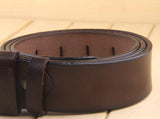 Luxury Designer Belts for Men's Vintage Spilt Genuine Leather Pin Buckle Waist Strap Belt for Jeans Mart Lion   