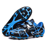 Outdoor Sneakers for Teens Blue Spike Football Shoes for Children Non-Slip Training SoccerKids Boys Botas Futbo Mart Lion Blue 166 28 