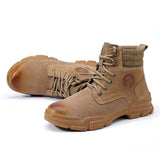  Pigskin Men's Safety Shoes Welding Work Boots European Steel Toe Cap Puncture-Proof Steel Toe Women Mart Lion - Mart Lion