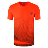 jeansian Men's Sport T-shirts Tops Running Gym Fitness Workout Football Short Sleeve Dry Fit Orange Mart Lion LSL225-Orange US M China