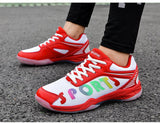 Couples Training Badminton Shoes Lightweight Mesh Volleyball Sneakers Anti skid Breathable Tennis Men's Mart Lion   