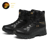Winter Plush Outdoor Trekking Men's Shoes Warm Military Boots Special Force Tactical Combat Boots Breathable Desert Mart Lion black 888 39 
