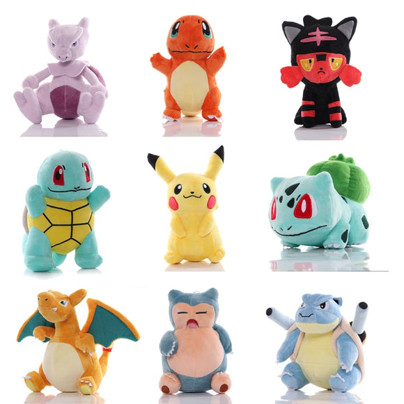  42style Charmander Squirtle Bulbasaur Plush Toys Eevee Snorlax Jigglypuff Stuffed Doll Christmas Gifts for Kids Mart Lion - Mart Lion