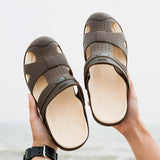 Men's Shoes Summer Water Beach Casual Sport Sandals Anti-Slip Seaside Shoes for Outdoor Swimming Mart Lion brown 7 