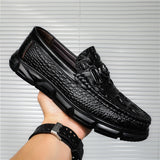 Men&#39;s Leather Shoes Spring And Autumn Leisure Fashion Trend Middle-Aged Dad&#39;s Shoes Light Soft Bottom Breathable Men&#39;s Shoes - MartLion
