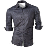 Sportrendy Men's Shirts Dress Casual Leopard Print Stylish Design Shirt Tops Yellow Mart Lion JZS006-Black M 