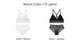 1set Lingerie Woman Bra Brief Sets Underwear Lace Bralette Tube Tops Panties Suit Lady Bra Set Mart Lion   