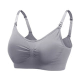 Maternity Bras Wirefree Nursing Bra Panties Set Pregnancy Clothes Prevent Sagging Breastfeeding Women Breathable Lactancia Mart Lion gray S China